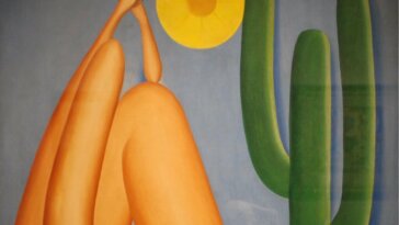 tela Abaporu de Tarsila do Amaral na primeira geração modernista